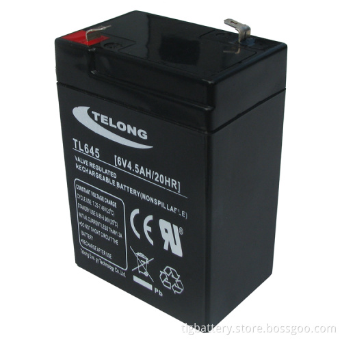 6V4.5ah Rechargeable Lead Acid Battery for Portable Lamp Toy Car (CE RoHS UL)